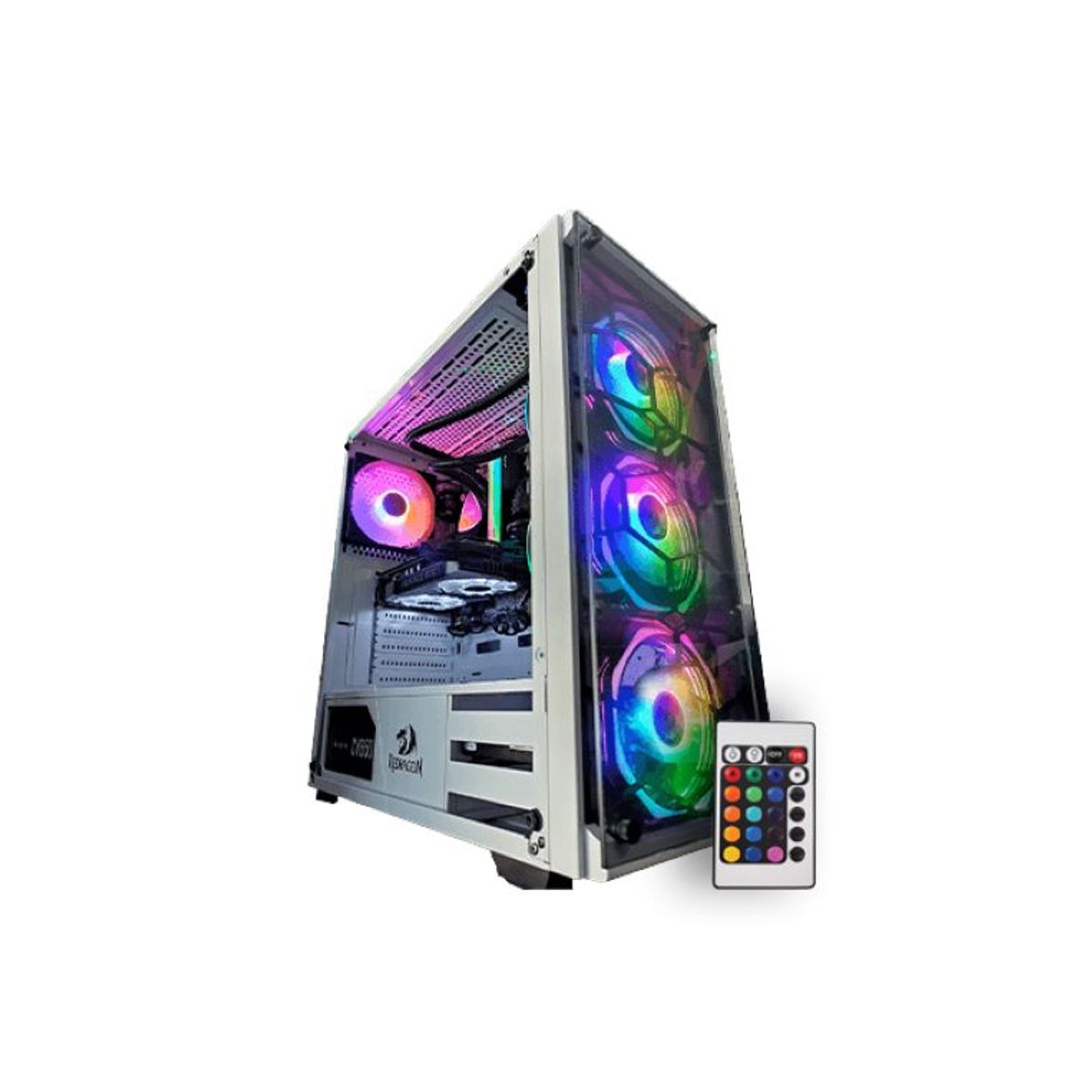 REDRAGON - Gabinete - Redragon Wheeljack GC606 - SFuente - ATX - Blanco