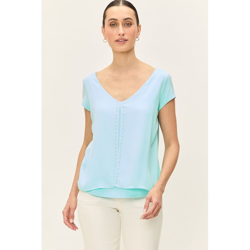 ASH - Polera Lisa Verde Ash