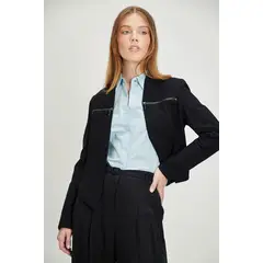 IO - Tapado Abierto Negro Mujer Io.
