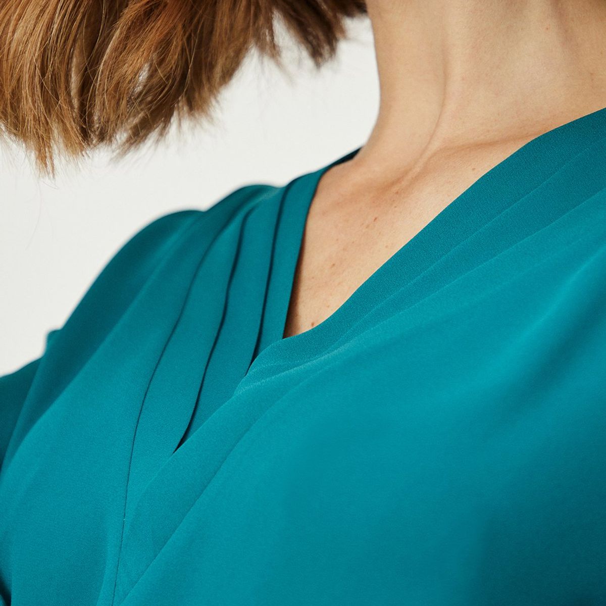 MA GRIFFE - Blusa Manga Larga Verde Cata Mujer Magriffe