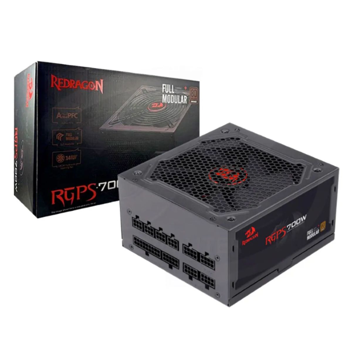 REDRAGON - Fuente de Poder 700W - Redragon RGPS PS005 - Modular - 80Plus Bronze