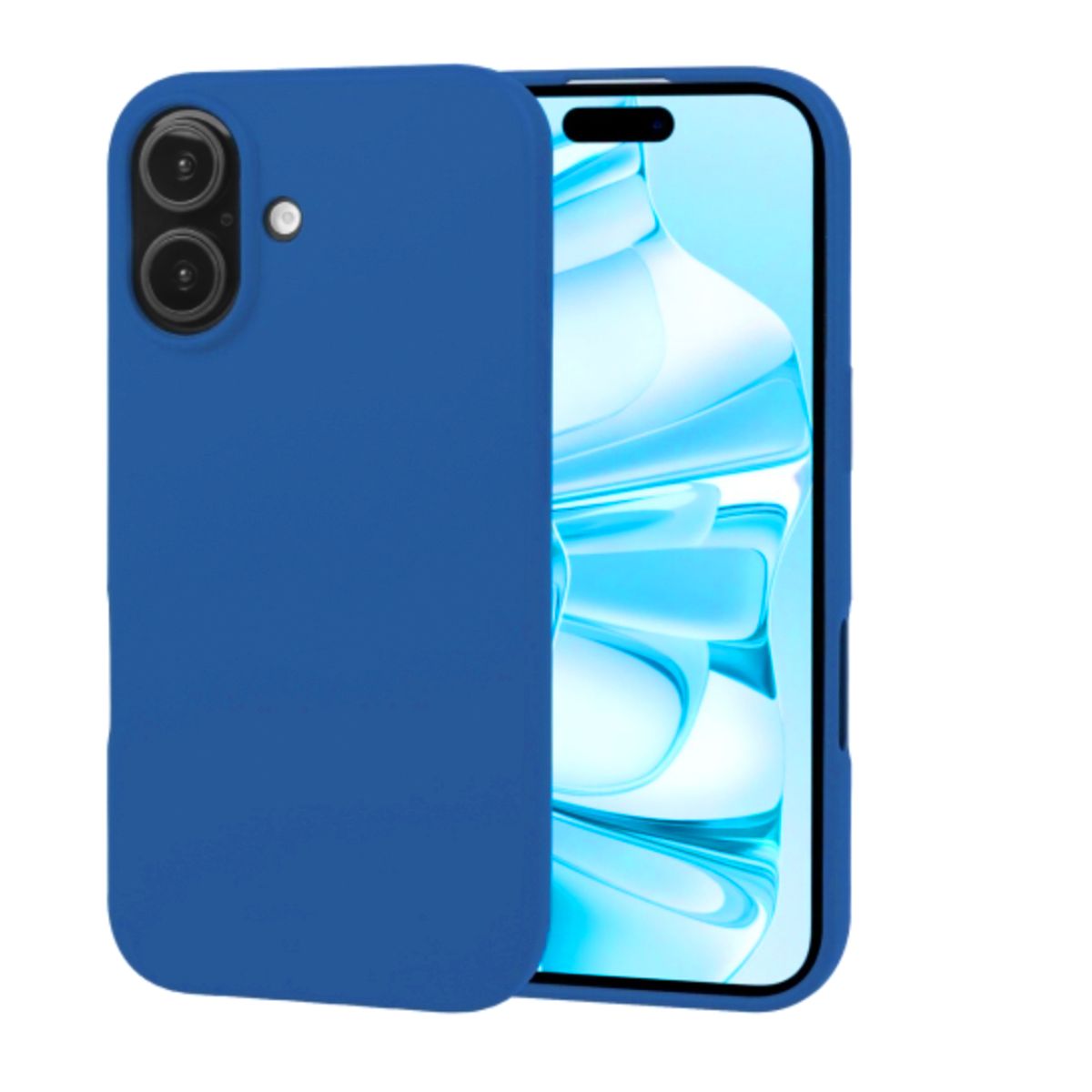 JOIGO - Carcasa Para iPhone 16 Silicona Azul