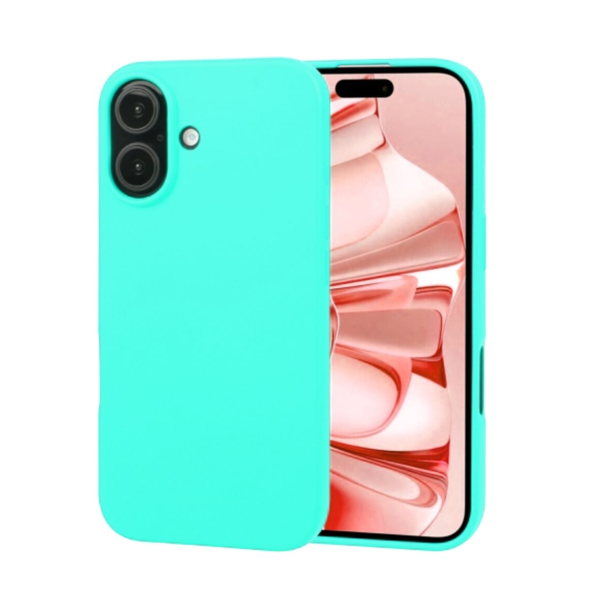 JOIGO - Carcasa Para iPhone 16 Silicona Turquesa