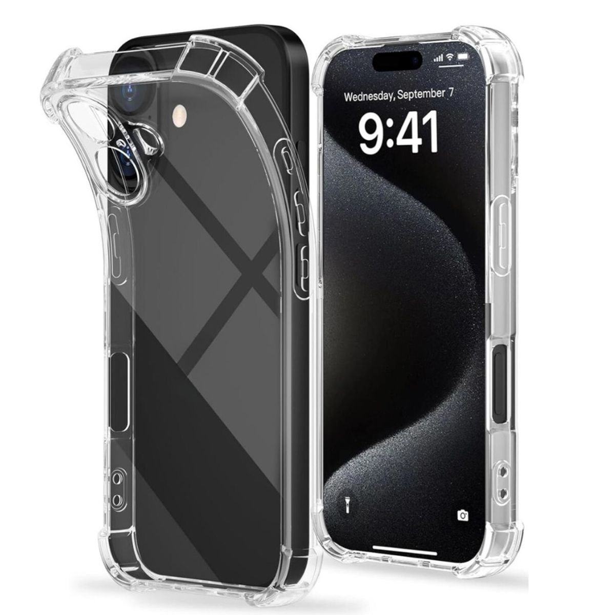 JOIGO - Carcasa Anti golpes Transparente Para iPhone 16 Plus