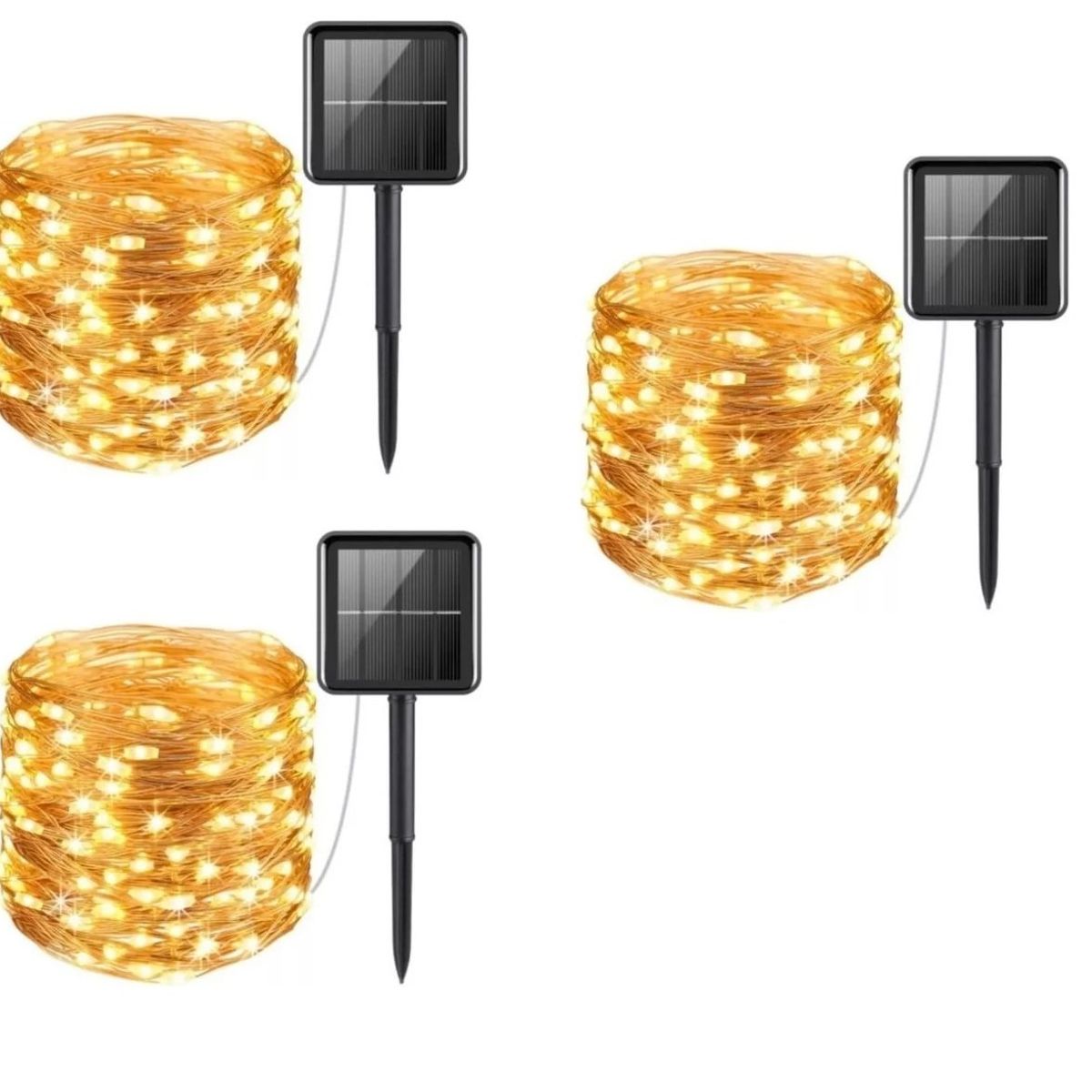 GENERICO - Pack x3 Guirnalda 300 Led Alambre Hada Boda 30mts Cálido