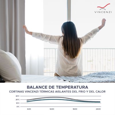 Imagen 2 del producto Pack Cortina de Tela Blackout + Velo 140x220 Blanca