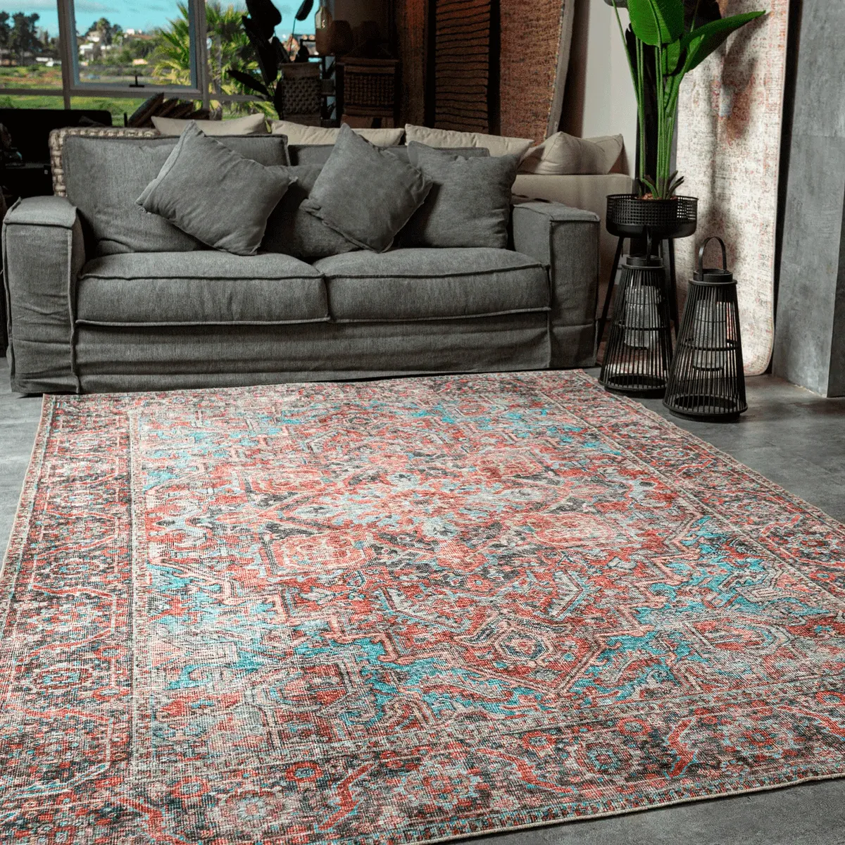 BAZHARS - Alfombra Vintage 160X230 cm Amasya Nor H0486 Bazhars