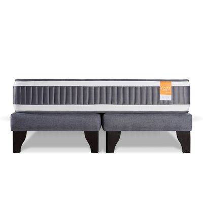 Imagen 2 del producto Cama Europea King River Resortes Bonnel 200x180cm Base Dividida