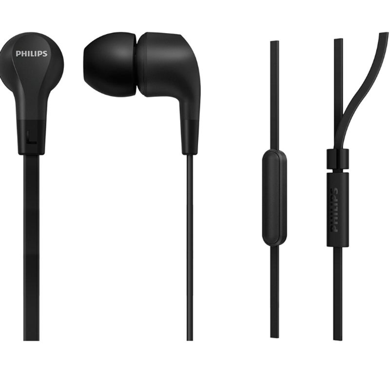 PHILIPS - Audífono alámbrico Philips TAE1105BK negro