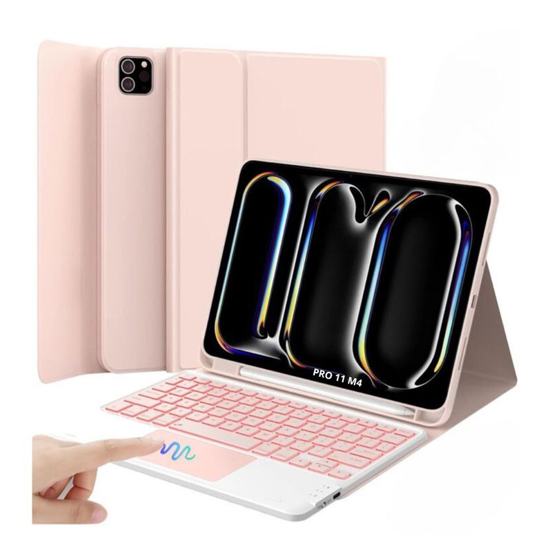GENERICO - Funda Para iPad Pro 11 M4 + Teclado Español Con Touchpad