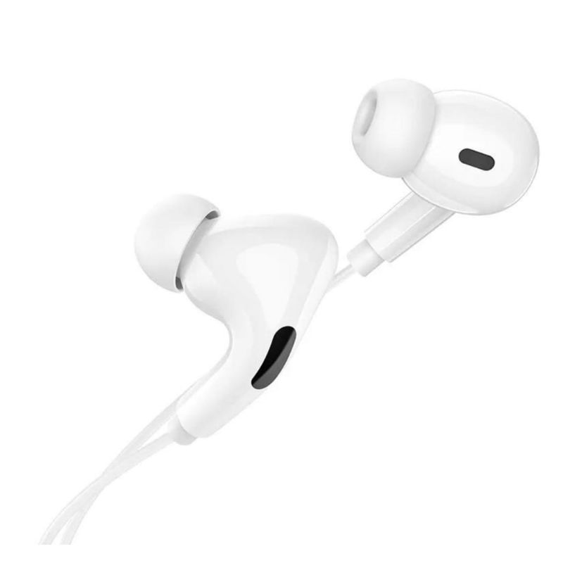 HOCO - Audífonos Hoco M83 con cable USB-C blanco