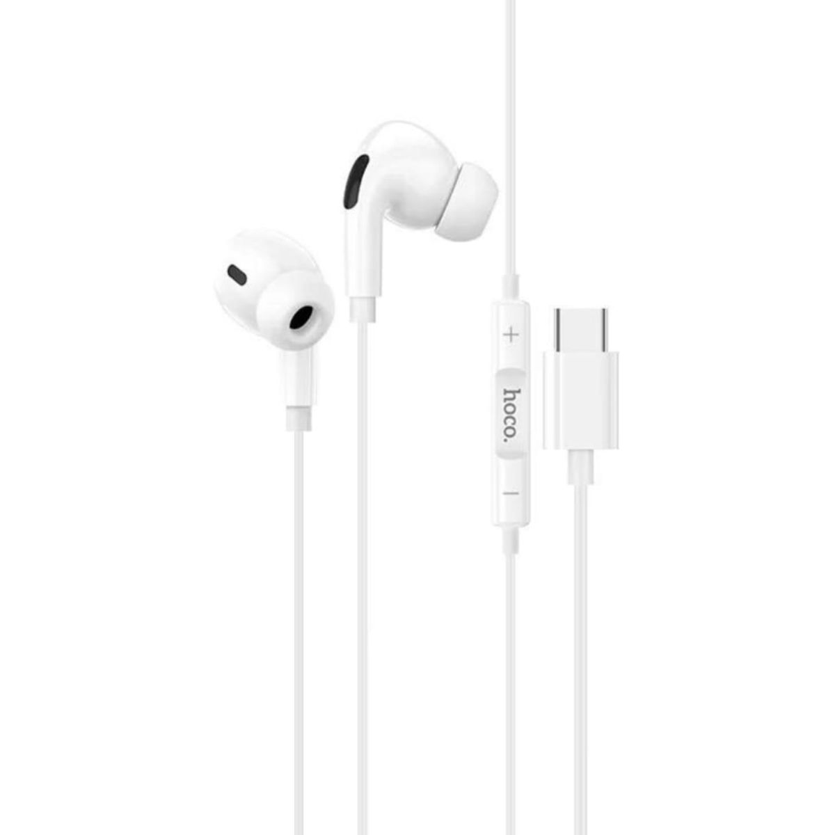 Audífonos Hoco M83 con cable USB-C blanco, marca HOCO - Foto 2