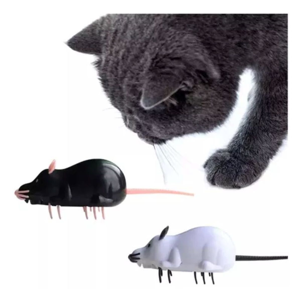METALFER - Juguete Ratón Eléctrico Para Gatos Interactivo