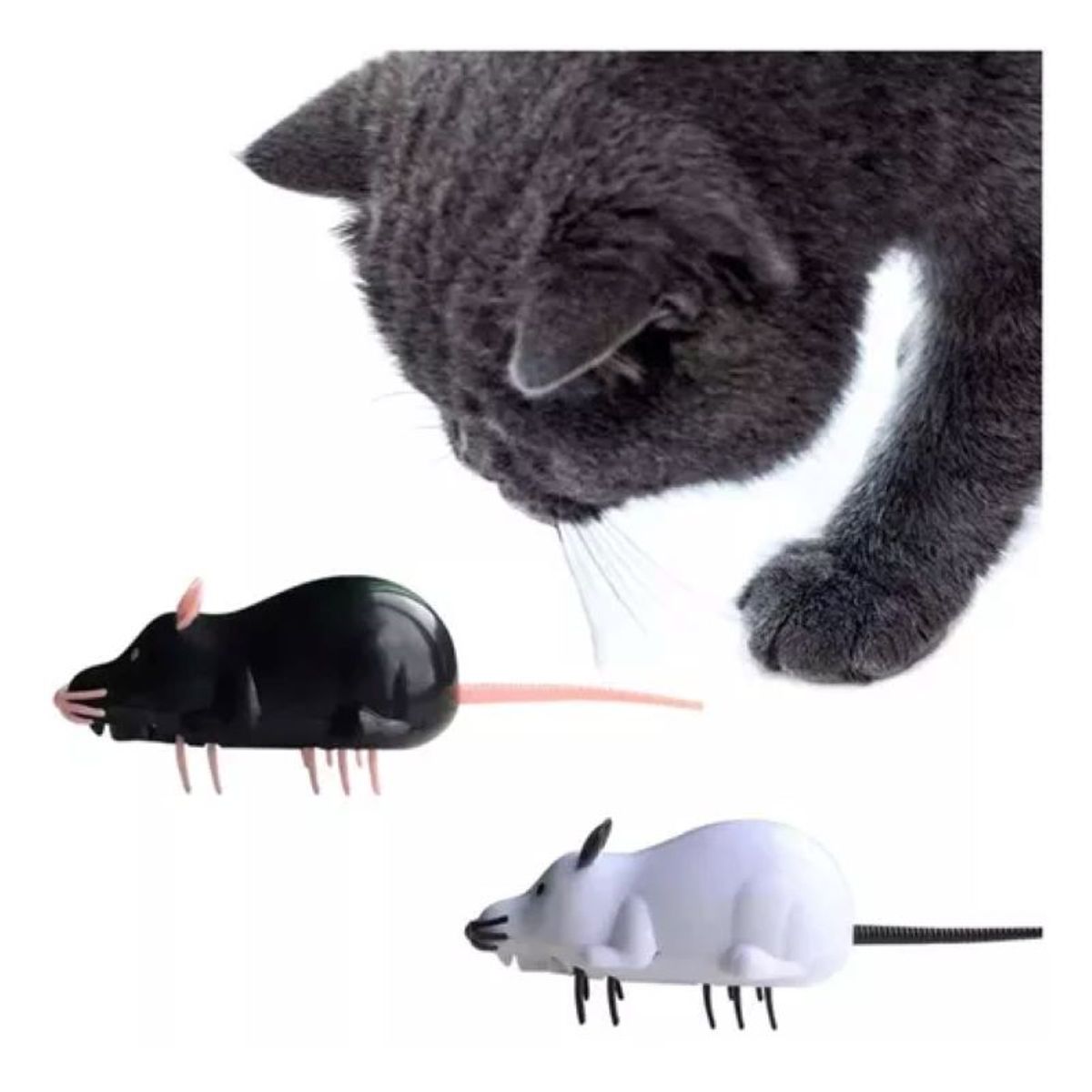 METALFER - Juguete Ratón Eléctrico Para Gatos Interactivo