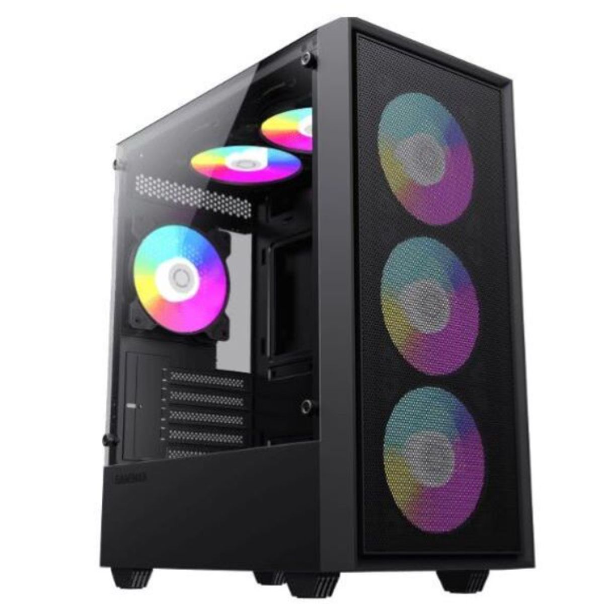 GAMEMAX - Gabinete - Gamemax Storm - SFuente - Micro ATX - RGB - Negro