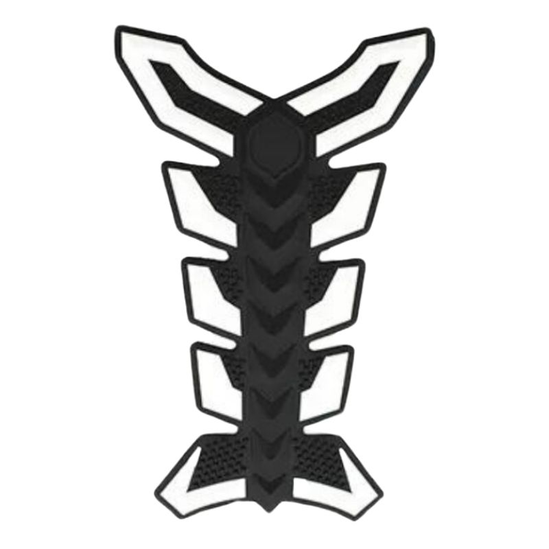 GENERICO - Protector de estanque para Moto Goma 3D Blanco