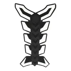 GENERICO - Protector de estanque para Moto Goma 3D Blanco
