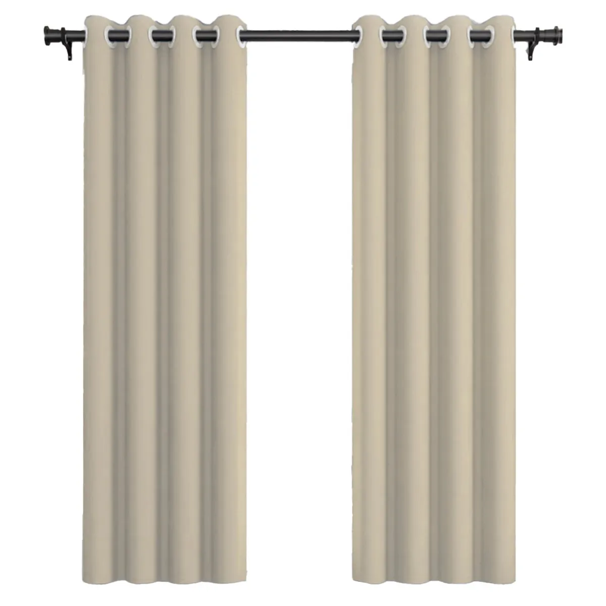 VINCENZI - Pack Cortina de Tela Blackout Vincenzi 140x220 Beige