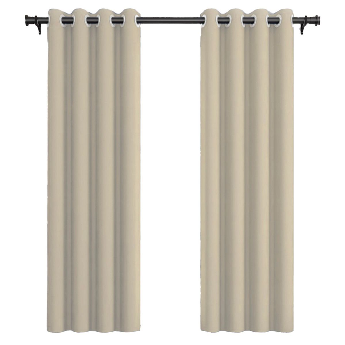 VINCENZI - Pack Cortina de Tela Blackout Vincenzi 140x220 Beige