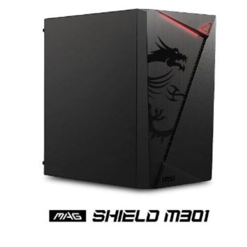 MSI - Gabinete - MSI MAG SHIELD M301 - SFuente - Micro ATX - Negro