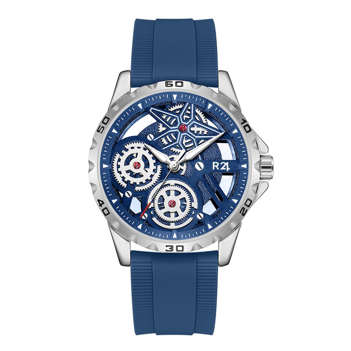 R24 - Reloj R24 Skeleton SK-36 Cuarzo Silicona