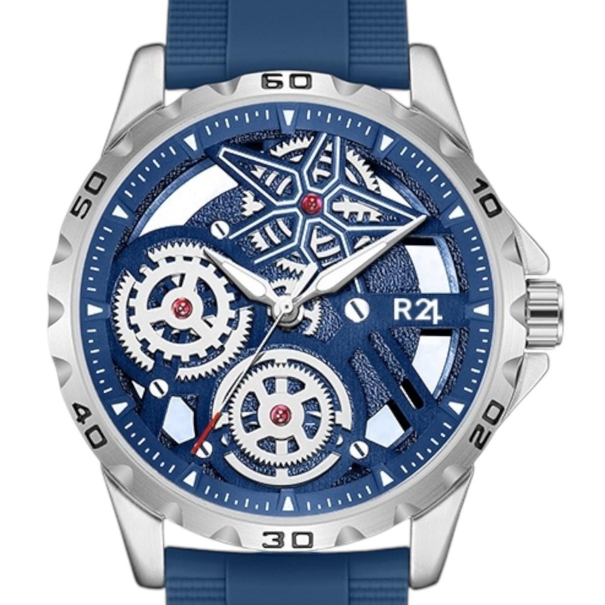 R24 - Reloj R24 Skeleton SK-36 Cuarzo Silicona