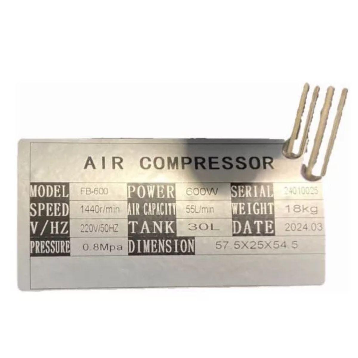 GENERICO - Compresor Silencioso Cartel Seco 30 Litros Xkp Uso Dental