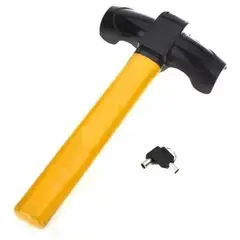 GENERICO - Traba Volante Tipo Candado Antirrobo Acero + Llave Seguridad