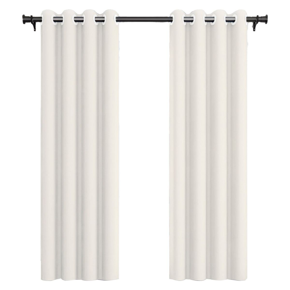 VINCENZI - Pack Cortina de Tela Blackout Vincenzi 140x220 Blanca