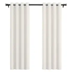 VINCENZI - Pack Cortina de Tela Blackout 140x220 Blanca
