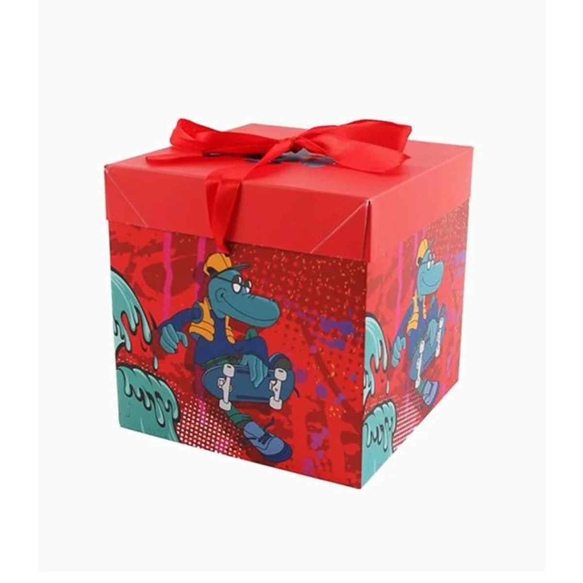 GENERICO - Caja de Regalo Rojo 15X15X15cm