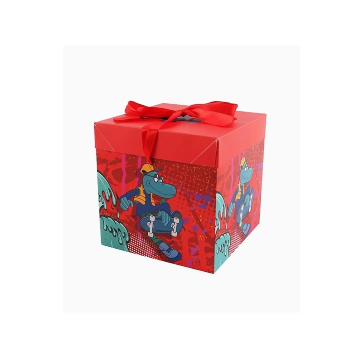 GENERICO - Caja de Regalo Rojo 15X15X15cm