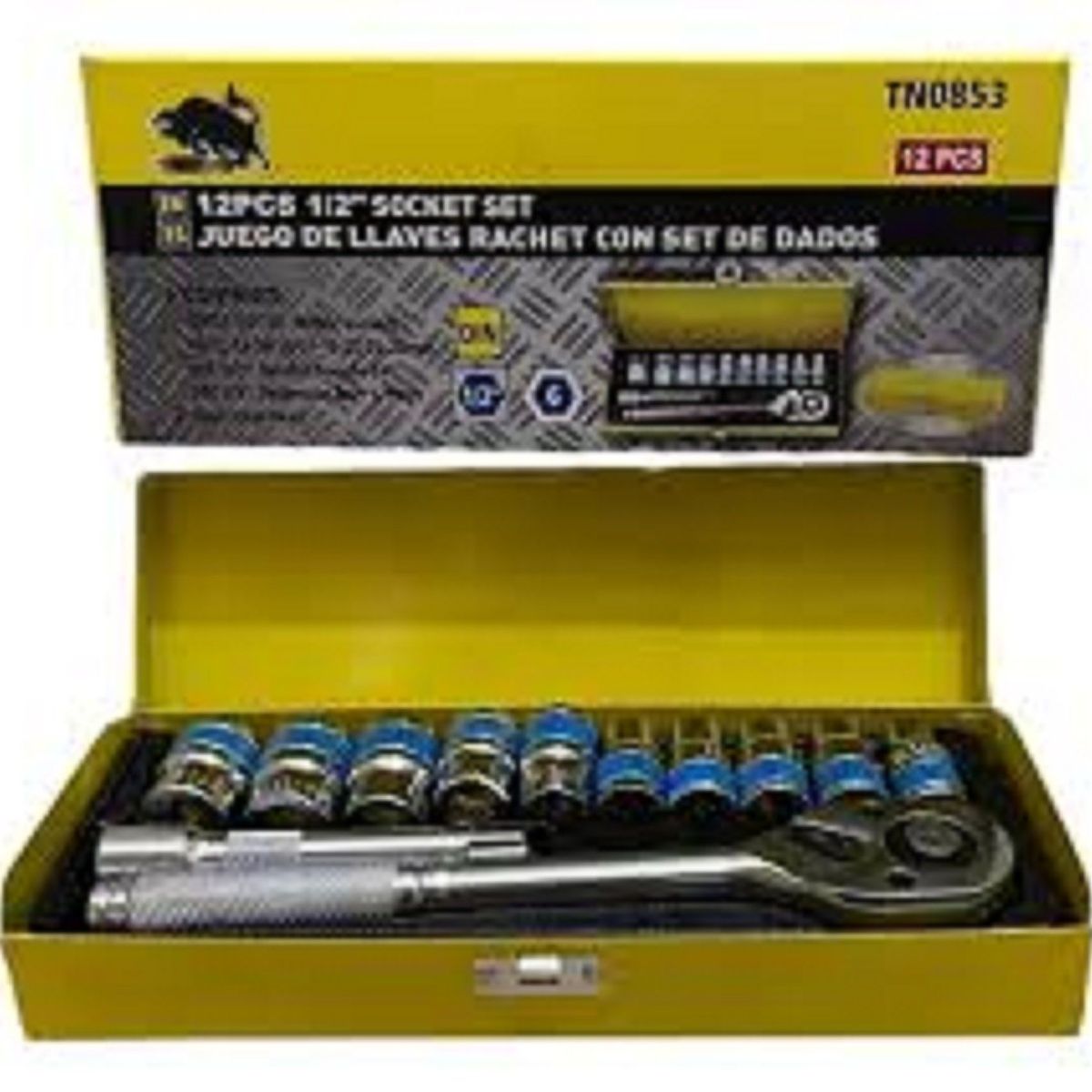 TORO - Juego de llaves rache con set de dados