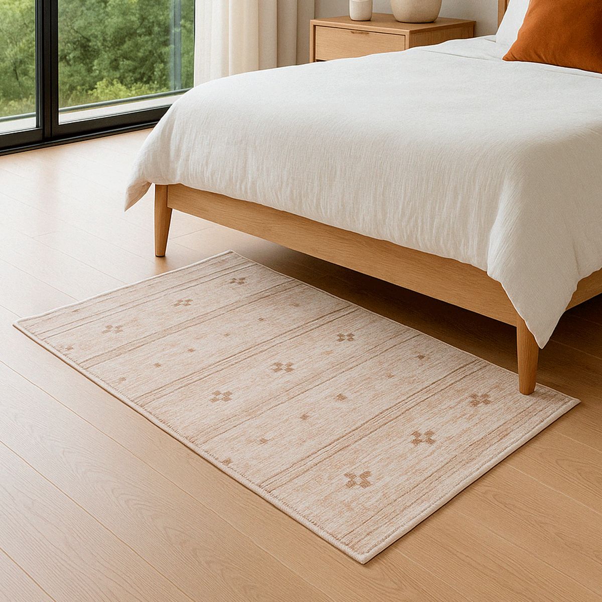 BAZHARS - BAJADA CAMA BAZHARS 080X120 CM KENDI NOR H0813 BEIGE D33