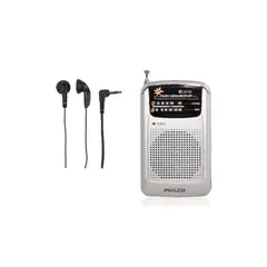 PHILCO - Radio Portátil C Parlante Y Audífono - Gris