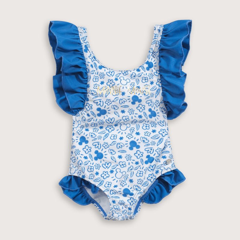 OPALINE - Traje de baño Bebé niña Azul 39617 Opaline
