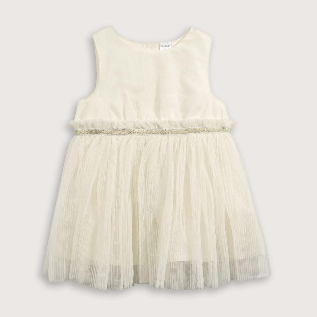 OPALINE - Vestido Bebé niña Blanco 39628 Opaline