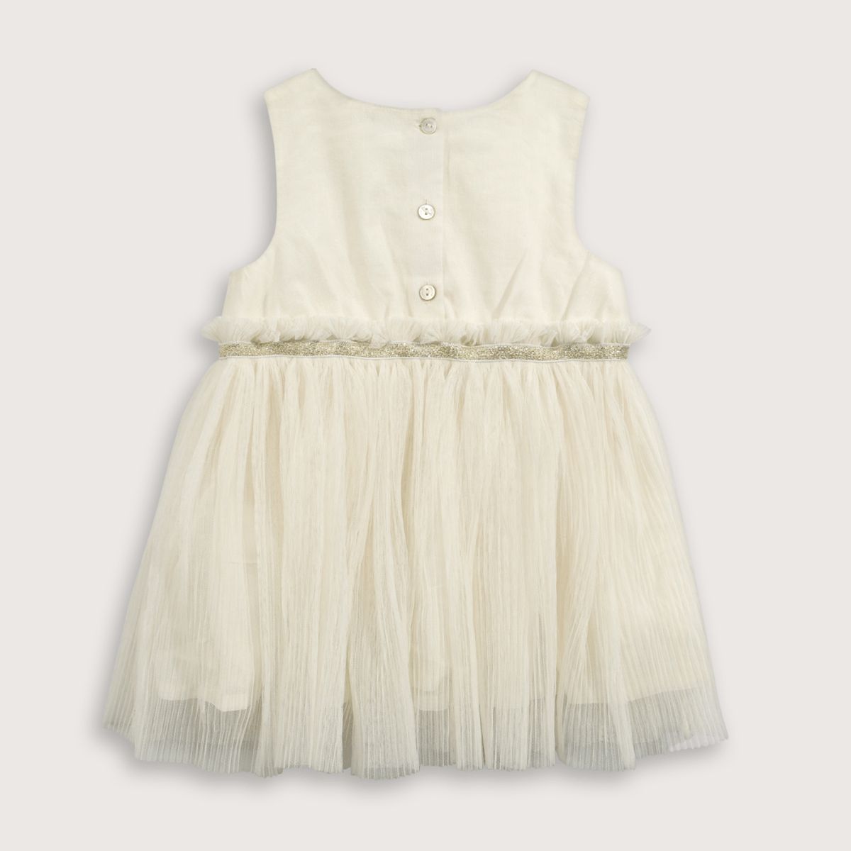 OPALINE - Vestido Bebé niña Blanco 39628 Opaline