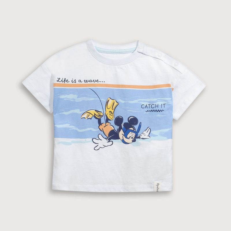 OPALINE - Polera Bebé niño Blanco 39547 Opaline