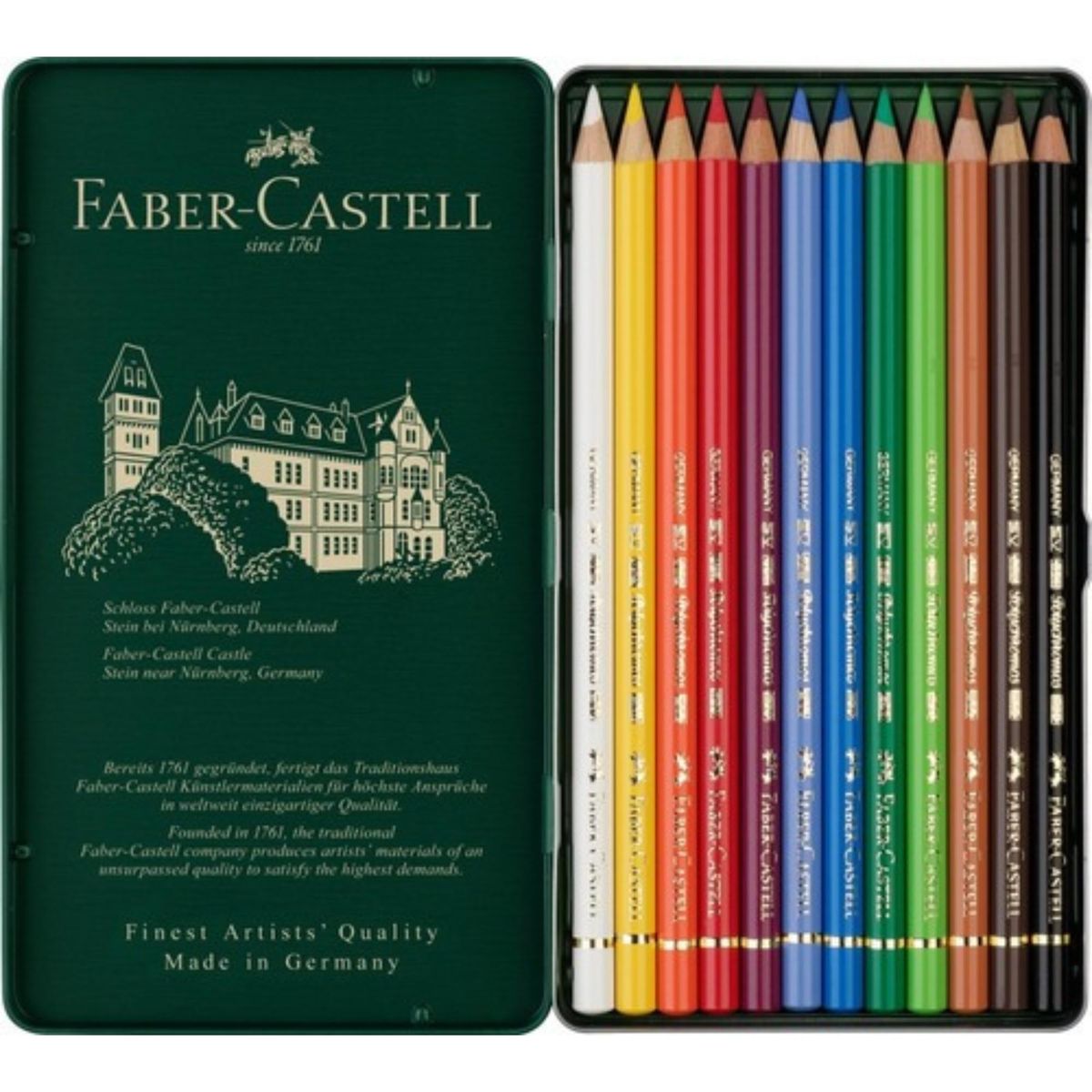 FABER-CASTELL - Lata EcoLápices Polychromos Faber-Castell x12 Colores