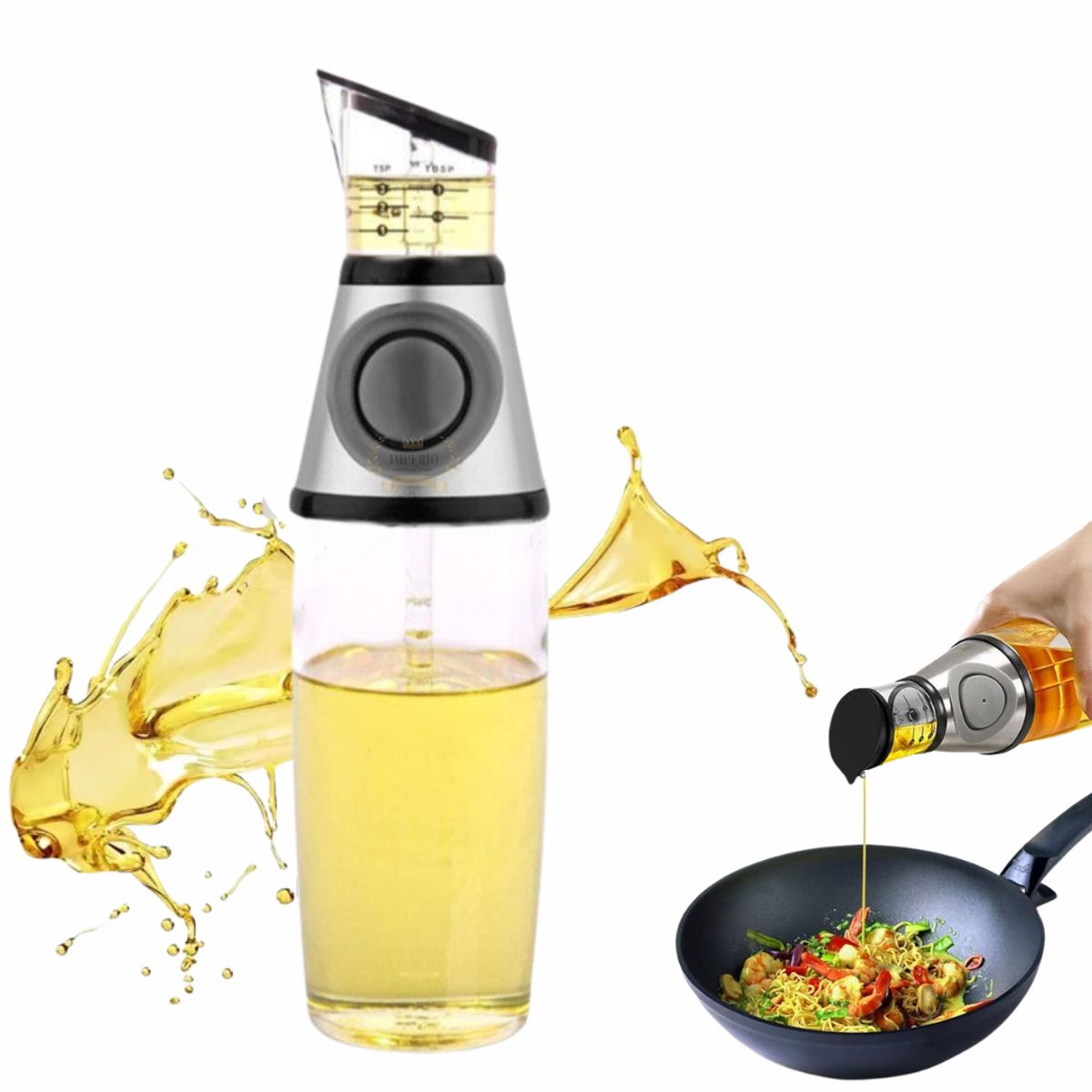 GENERICO - Aceitero Vinagrero Botella Dispensador Aceite Oliva Vinagre