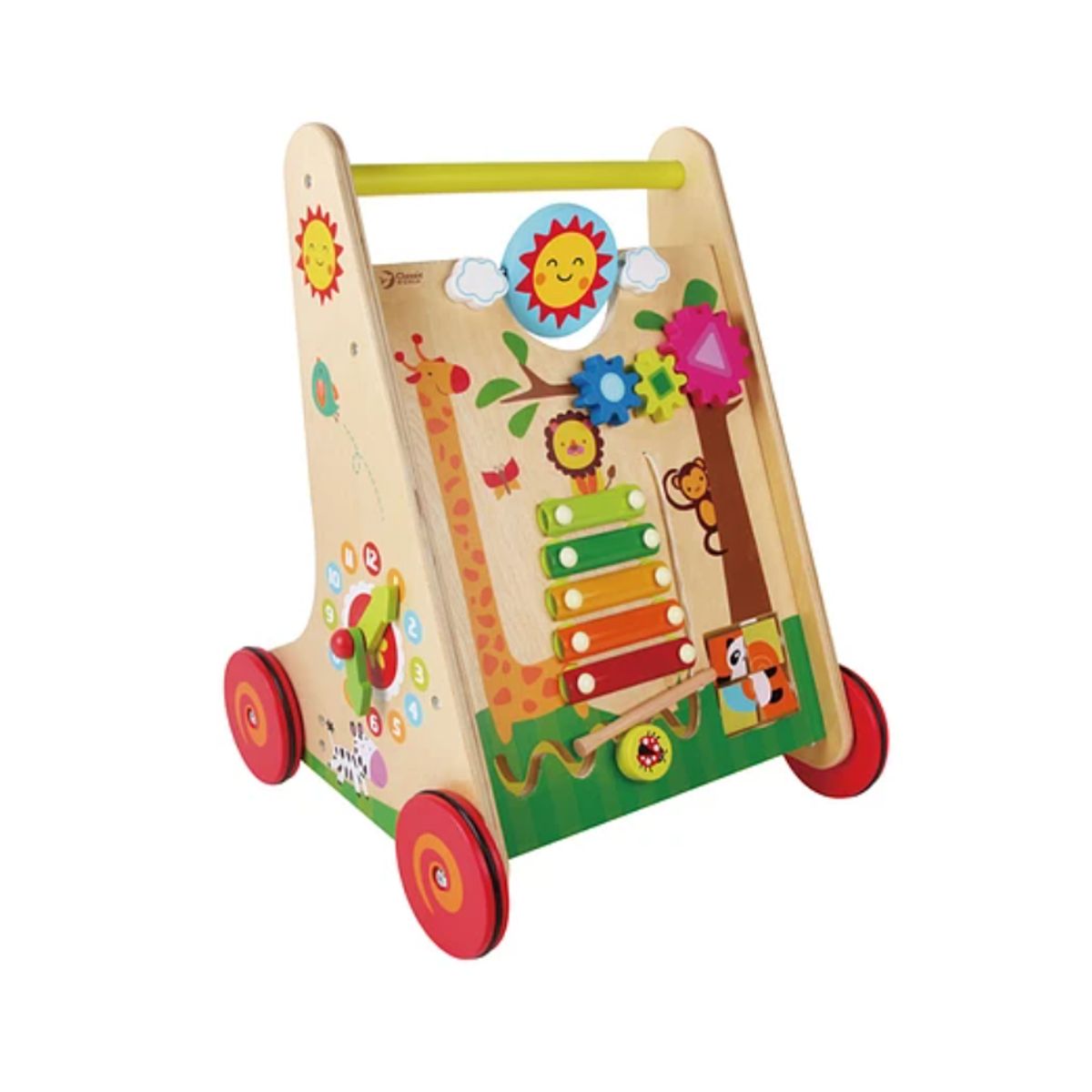 KIDSCOOL - Caminador De Madera Happy Learning