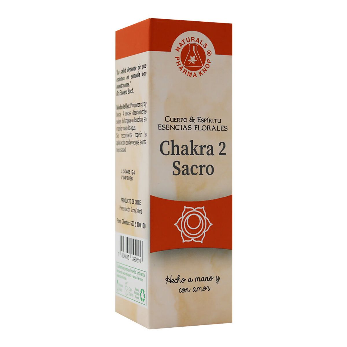 KNOP - Esencia Floral Chakra 2 Sacro 30 mL, Pharma Knop