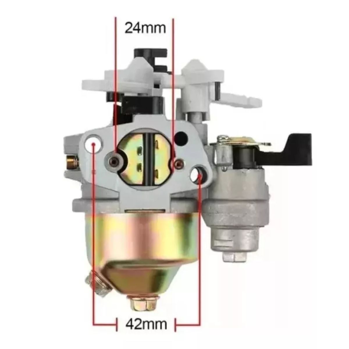 GENERICO - Carburador Motobombas 2y3 Pulgadas Gx160 Gx200 Con Decantador