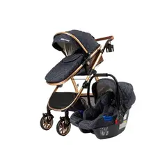 KIDSCOOL - COCHE TRAVEL ELEGANCE 3 EN 1 AZUL
