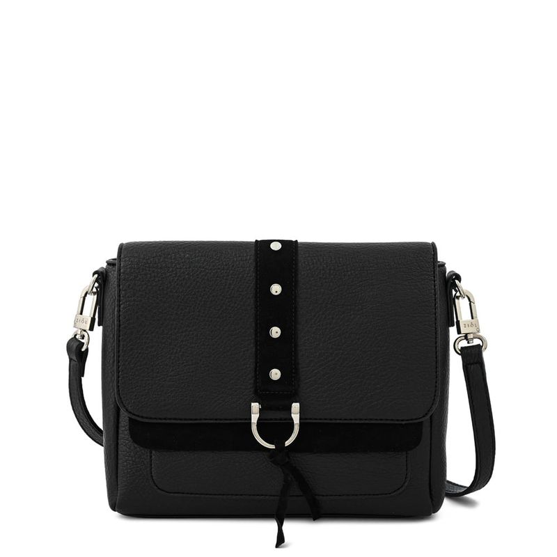 ZIOL - Cartera bandolera con tapa pequeña althea negro