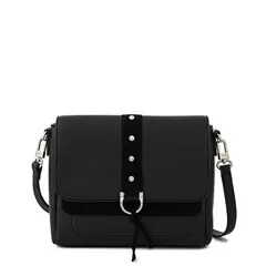 ZIOL - Cartera bandolera con tapa pequeña althea negro