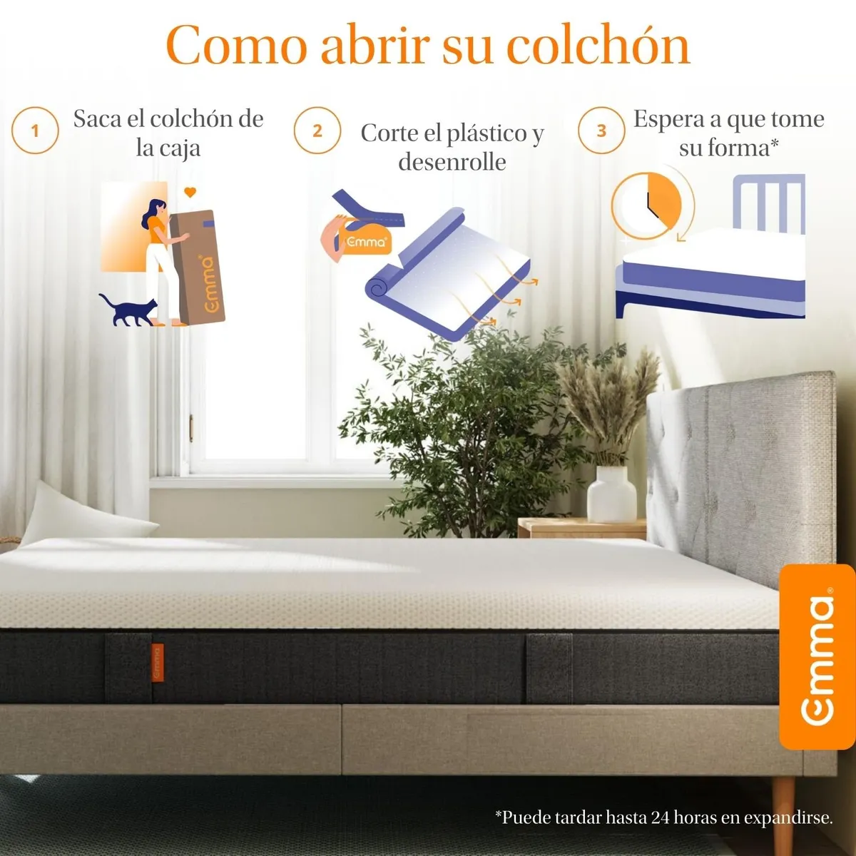 EMMA - Colchon Emma Confort Premium 1 Plazas