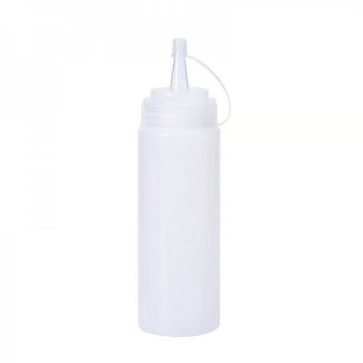 CATALAB - Dispensador Salsa Plástico Transparente 24oz C Tapa Graduado