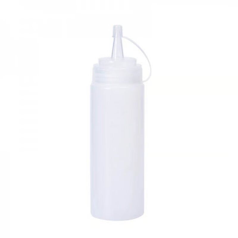 CATALAB - Dispensador Salsa Plástico Transparente 24oz C Tapa Graduado